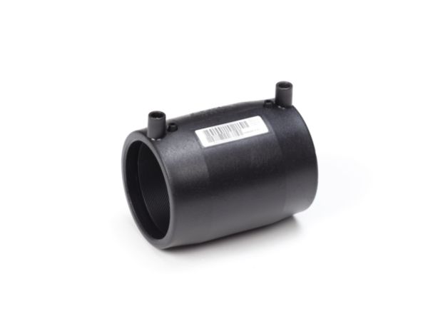 Manchon électrosoudable, polyéthylène PE 100, stabilisé UV noir. Températude limite d'utilisation: +50°C.