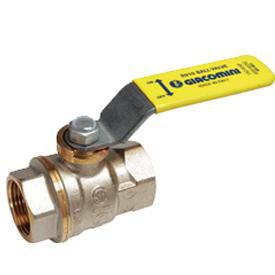 Vanne gaz à sphère carrée Dado®. Pour réseau de distribution de gaz combustible, avec pression d'utilisation de 0 à 500 milibar et 0 à 5 bar. Passage intégral. N° ACS: 14ACC NY 324. ISO 7  *R950X001 (1/4") non certifiée NF