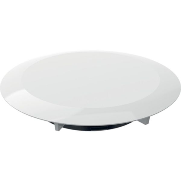 Cache bonde Geberit d90, pour bonde de douche, garde d'eau 30 / 50 mm: blanc alpin
