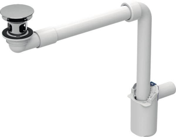Évac lav Geberit gain place bonde comp, écoul libre chr brill, d32mm, ép.45