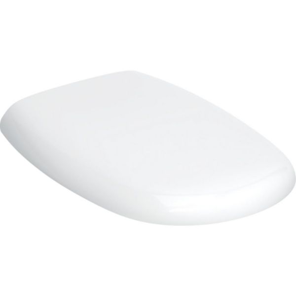 Abattant WC Pozzi-Ginori Easy.02: Fermeture ralentie=Non, Fixation=Par le haut, blanc / brillant