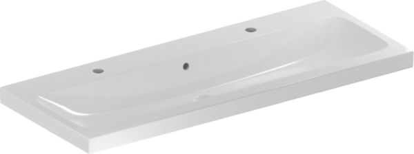 Image principale de Lavabo light Geberit iCon 120 cm avec trop-plein et 2 trous de robinetterie