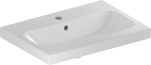Image principale de Lavabo light Geberit iCon 60 cm compact avec trop-plein et trou de robinetterie