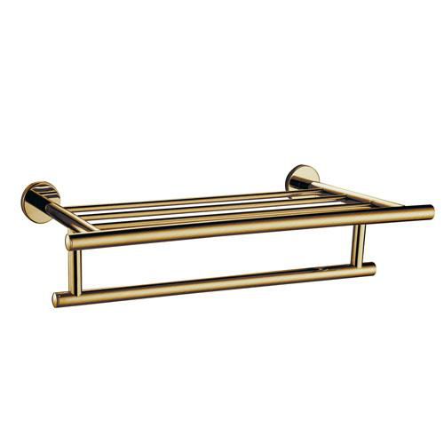 Porte serviette double mural cox or brosse