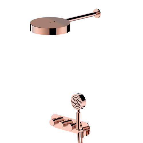 Formule de douche encastree addict new design 100% gold rose