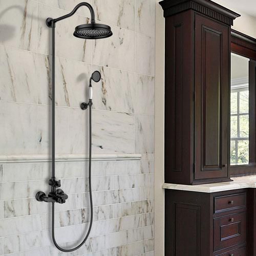 Colonne de douche thermostatique lady"s epoxy noir mat