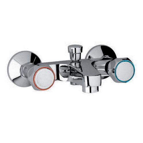 Melangeur bain/douche mural orchidea tête ceramique chrome