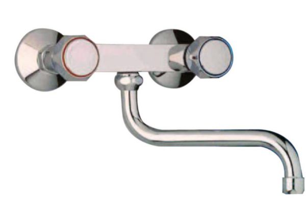 Melangeur evier mural chrome