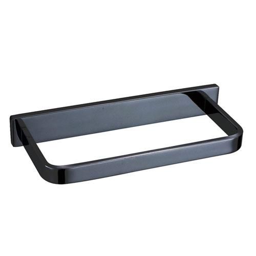 Petit porte serviette simple pvd noir mat plaza