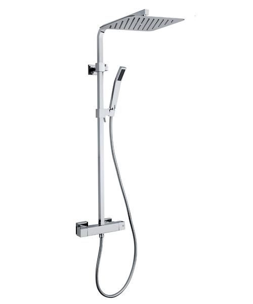 Colonne de douche square300 avec bras de 450mm chrome