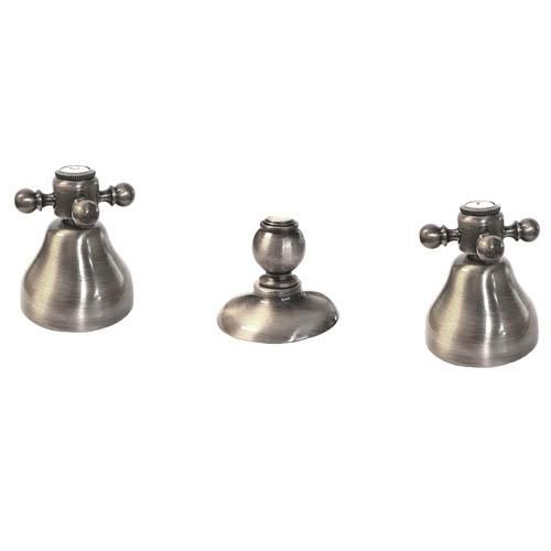 Melangeur bidet 3 trous tiffany pvd grey acier