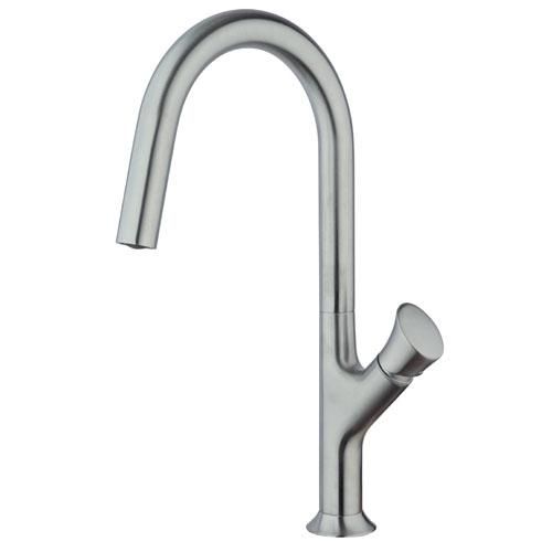 Mitigeur evier fluence pvd gris inox