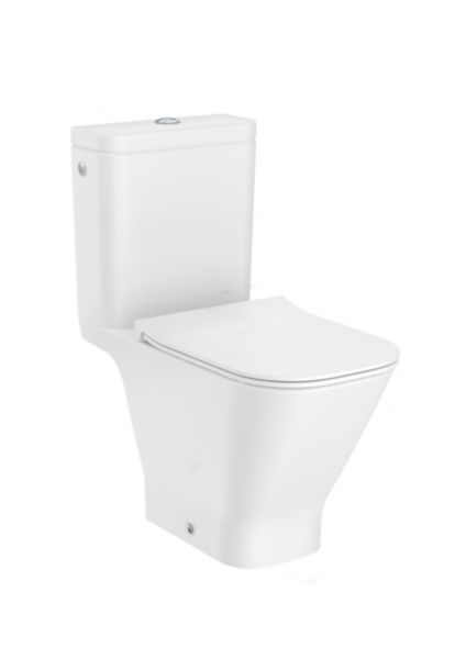 Pack the gap wc cuvette sans bride à évacuation duale réservoir avec alimentation latérale avec mécanisme 3/4,5 litres abattant double slim frein de chute en urea déclipsable blanc garantie 3 ans