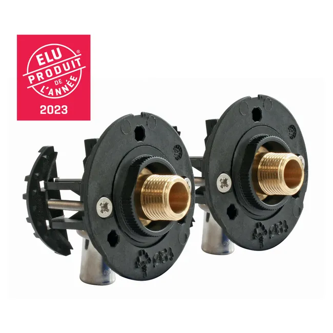 Image principale de Kit complet fixation Robinetterie Sous-Lavabo - PER Ø16 - Rac Sertir M12/17