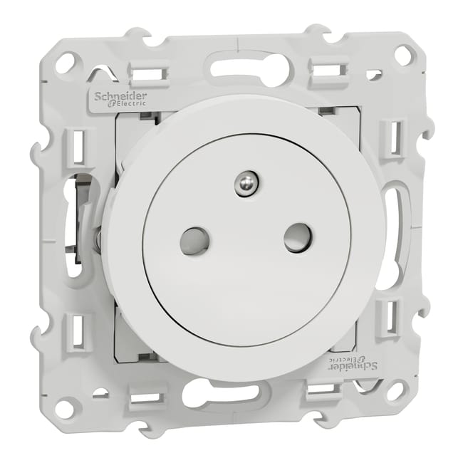 Image principale de Prise de courant 2P+T affleurante ODACE  - SCHNEIDER ELECTRIC