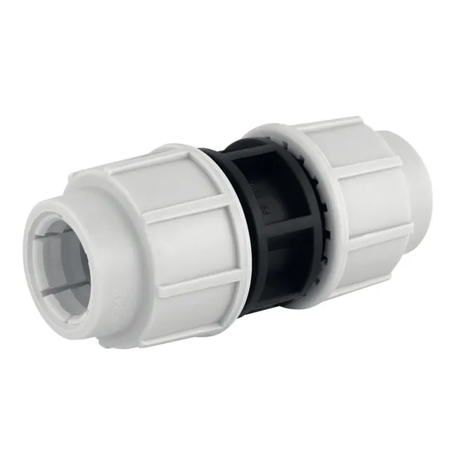 Image principale de Manchon de raccordement égal à compression pour tube PE Ø25